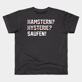 Lustiges Abstand Hygiene 2020 - Hamstern & Saufen Kids T-Shirt